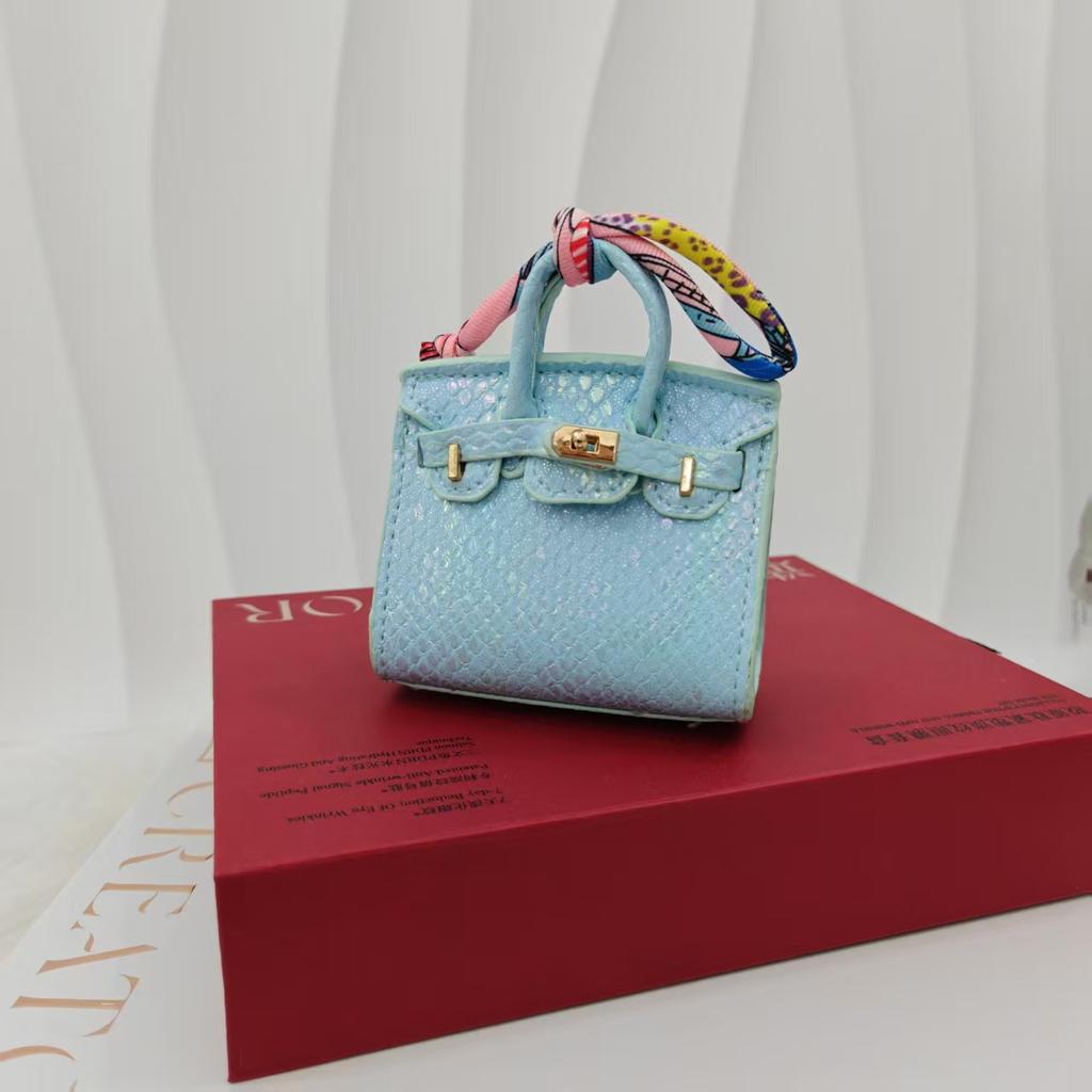 New Mini Platinum Bag Pendant Colorful Glitter Bag Pendant Cute Bag Pendant Headphone Lipstick Car Key