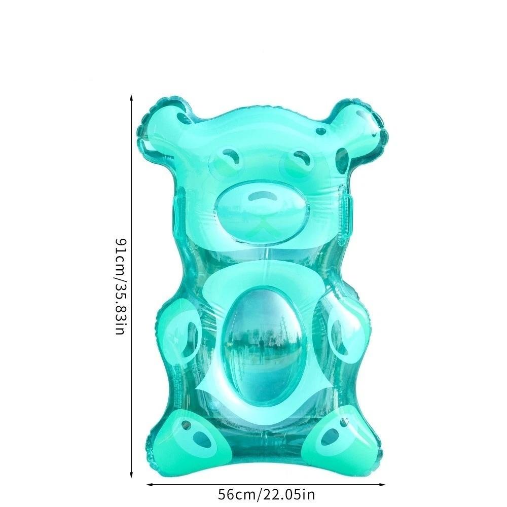 Galleggiante Gonfiabile Piscina a Forma di Orso PVC Tavola Galleggiante Portatile Tavola da Surf Gonfiabile Estate Spiaggia