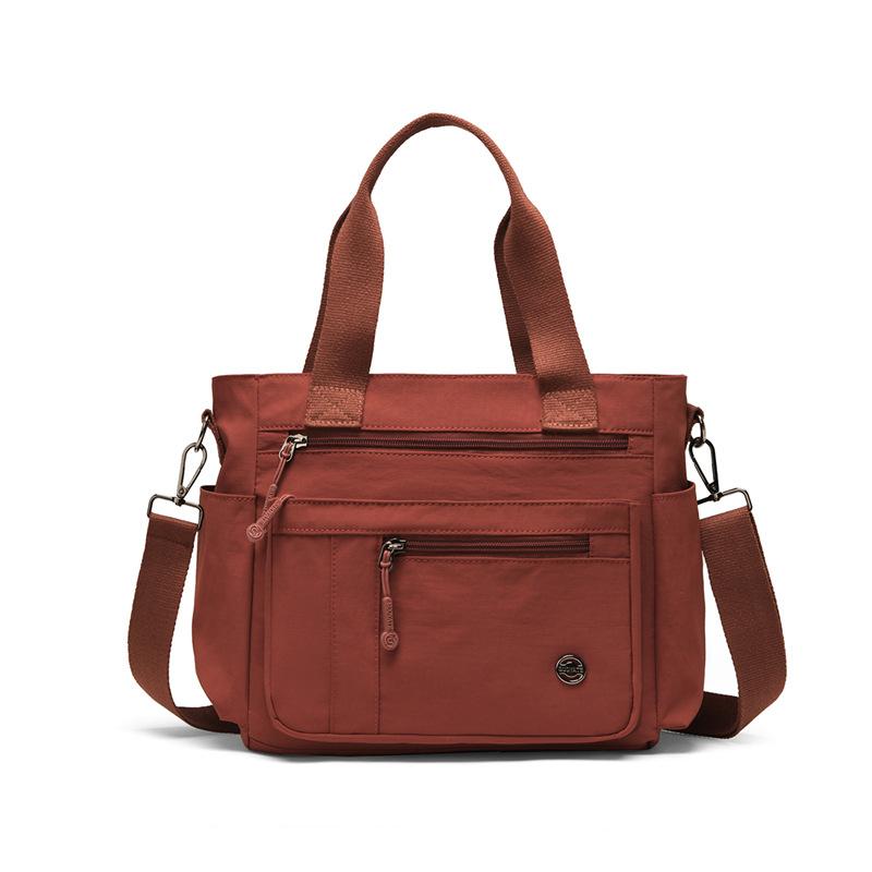 

Женская сумка через плечо, легкая нейлоновая сумка, большая вместимость, сумка через плечо красный