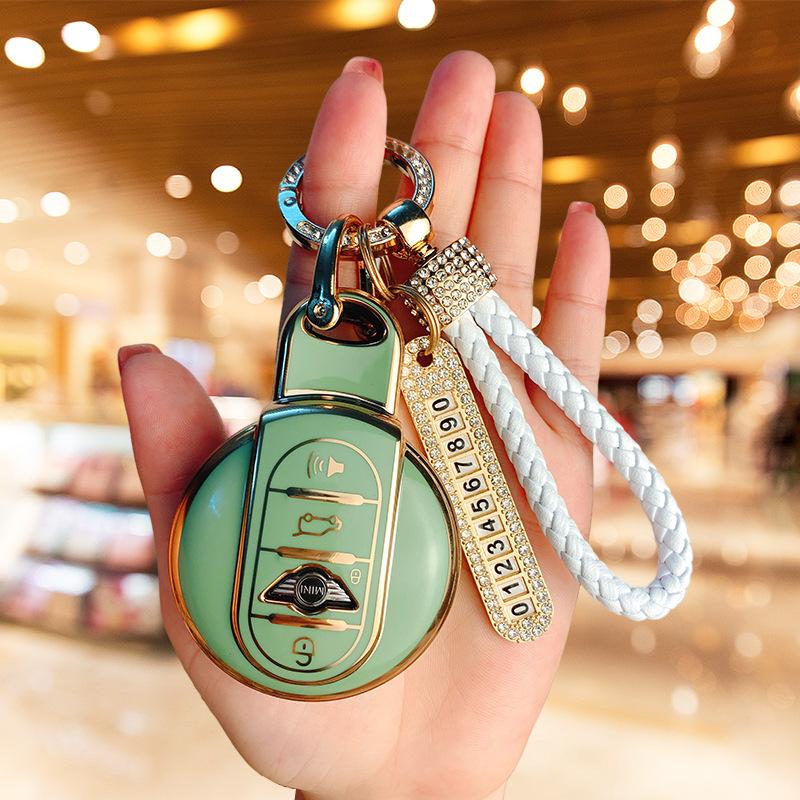 Applicable BMW mini key set New countryman bag cooper one mini clubman shell ring women