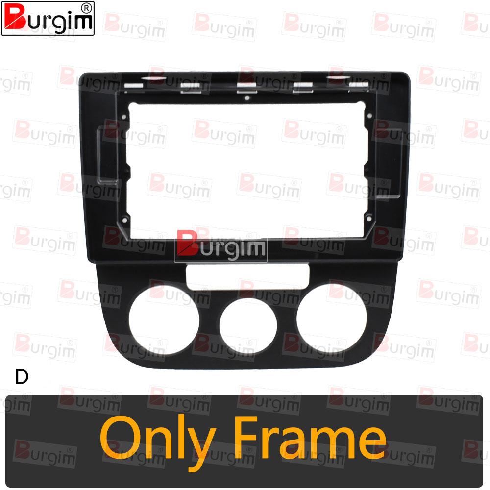 Рамка для магнитолы автомобиля Для VW Sagitar Jetta Bora 2005-2018 10-дюймовая Панель для стереосистемы Жгут проводов Адаптер питания Декодер Canbus Крепление Only frame-4