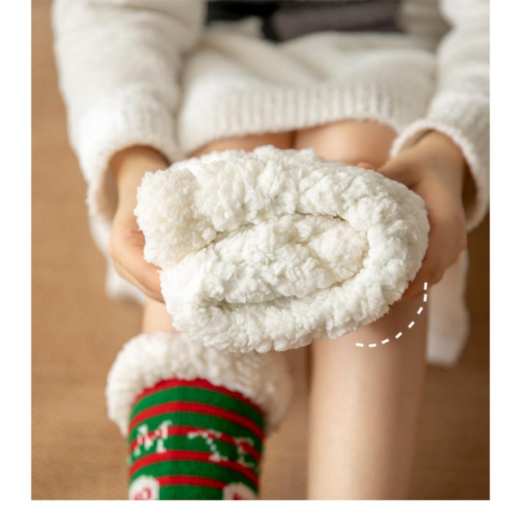 Christmas Socks, Floor Socks, Winter Socks, Snow Socks, Plush Socks, Coral Socks, Home Socks, Sleep Socks