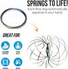 Spinner Ring Arm Magic Kinetic Spring 3D Bracelet Spring Fidget Ring Rainbow Interactive Spring Toy Gift for Adult Stress Relief