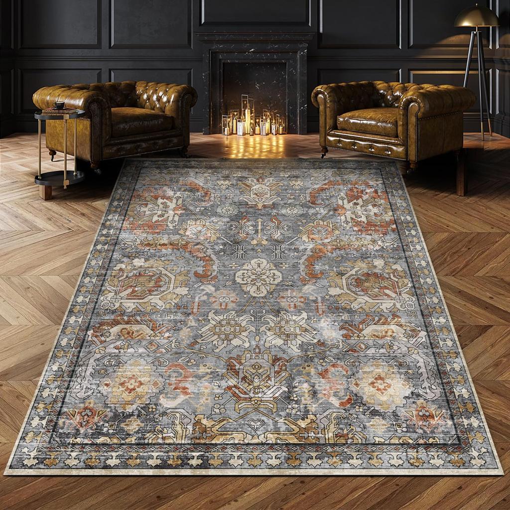 Bohemian Style Carpet Living Room Coffee Table Mat Bedroom Bedside Rug Non-slip Thickened Carpet Warmth Home Decor