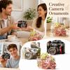 Building Camera Model Kit, Bricks DIY Assembly Camera Figurine for Display, Decorative Model Set for Adults