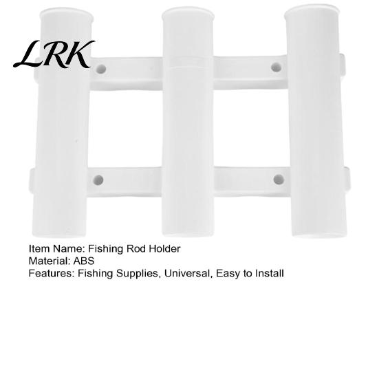 3 Link Tubes Fishing Rod Rack Boat Side Mount Holder, Pole Corrosion-resistant Holder Wall Vertical Bracket for Garage Marine Yacht