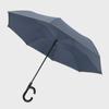 Reflective Strip Car-mounted Dual-layer Auto Reverse Umbrella - Wind-resistant, Large, for Sunny and Rainy Days.