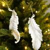 Snow Foam Wooden Elegant Charms Ornaments Party Supplies Hanging Pendants Christmas Tree Decoration