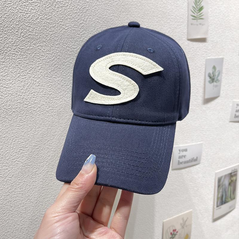 Șapcă de baseball clasică pentru femei, design gotic cu litera S cu broderie, șapcă ușoară și respirabilă în aer liber