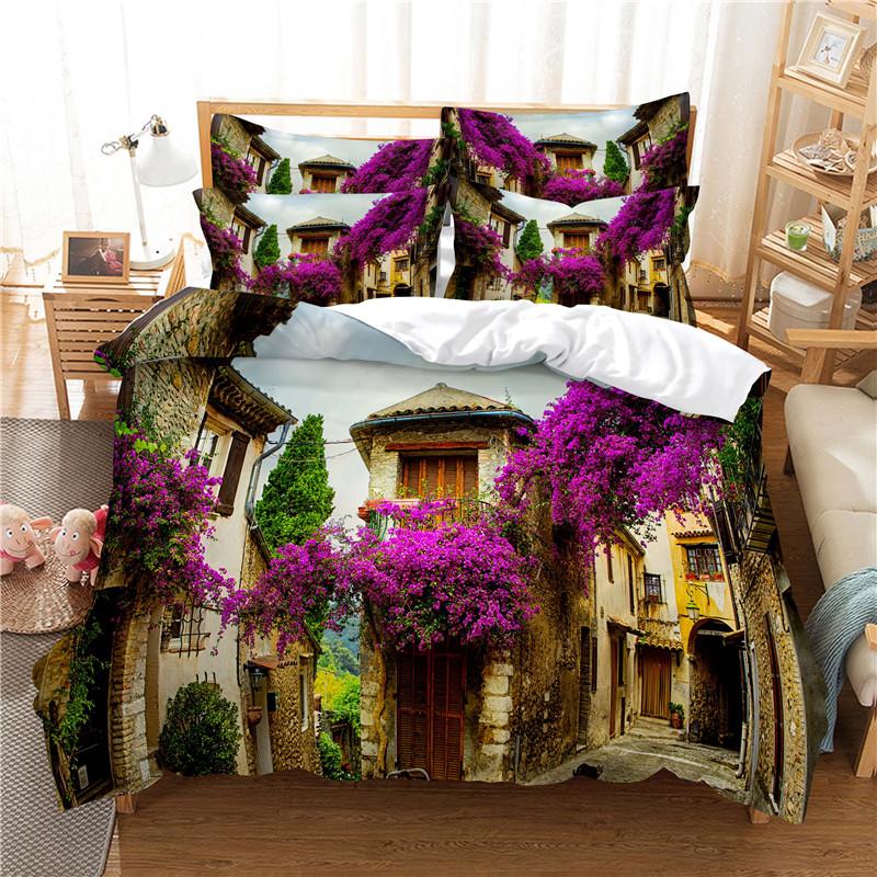 Lavender Manor Bedding Set Duvet Cover Set 3d Bedding Digital Printing Bed Linen Queen Size Bedding Set Fashion Design