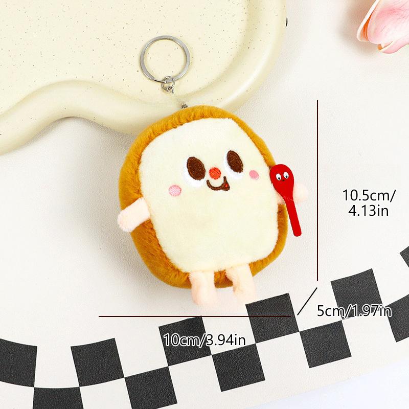 Мультяшная еда Гамбургеры Собаки Картофель фри Плюшевые куклы Плюшевые подвески Брелоки Детский подарок Игрушки