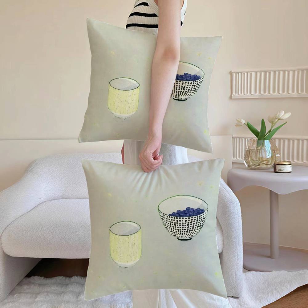 Colorful Quiet beauty Pillow Case Anti-dustmite Pillowcase Invisible zipper silky Sofa cushion cover
