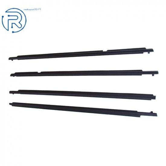 For Toyota Corolla 2009-2012 4Pcs Weatherstrip Window Moulding Trim Seal Belt
