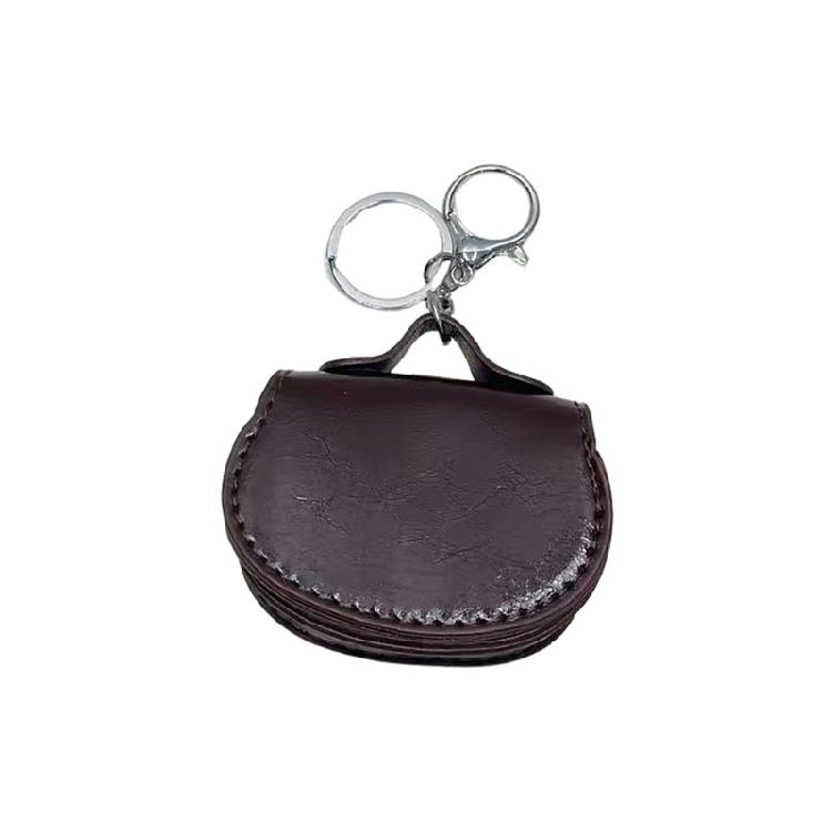 Schicke Hufeisen-Design Schlüsselanhänger-Tasche Weiche Echte Lederkonstruktion Ergonomischer Metallclip Zur Befestigung an der Tasche