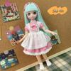 Cyber Red 30cm Secondary Cartoon Face Barbie Doll Dress Up Children's Toy