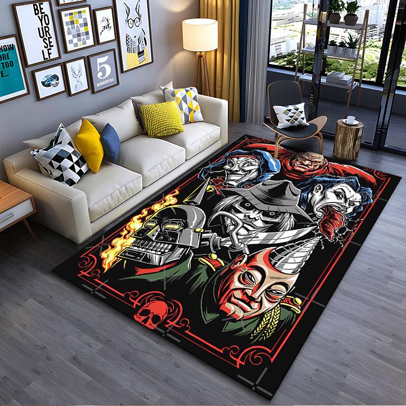 "Dark Fantasy Horror Characters" suitable as a non-slip mat for the living room or bedroom sofa