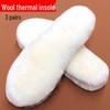 Thick Wool Insoles: Breathable, Sweat-Absorbing, Deodorant Leather-Fur Blend, Fleece-Lined for Men's & Women's Snow Boots