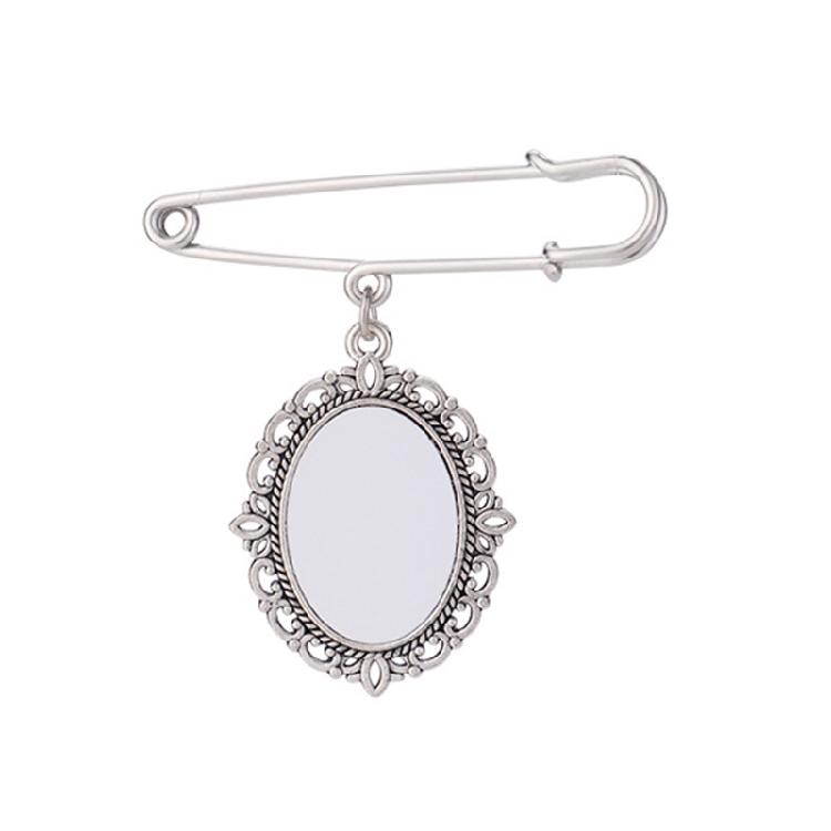 

Lace Frame Oval Aluminum Sheet Photo Frame Pendant Suitable for Holiday Craft
