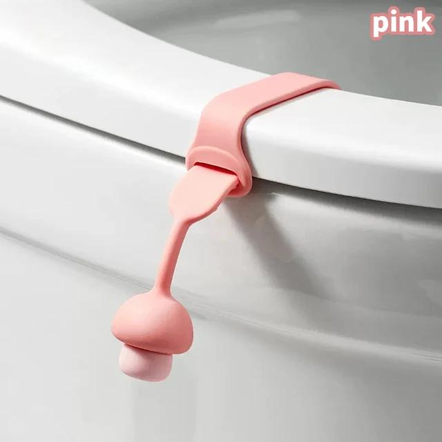Toilet Flipper Silicone Lift Toilet Lid Toilet Seat Pull Ring Sanitary and Anti Dirt Hand Toilet Accessories