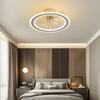 Minimalist Ceiling Fan Light Home Ceiling Bedroom Dining Room Fan Shaking Frequency Conversion Integrated Light AC 110V 220V