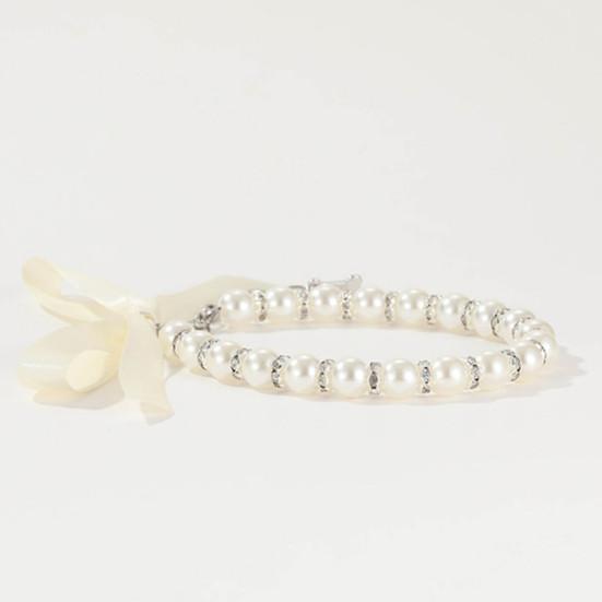 Naszyjnik z kością wisiorek biżuteria akcesoria wykwintna moda pies kotek naszyjnik ze sztucznych pereł