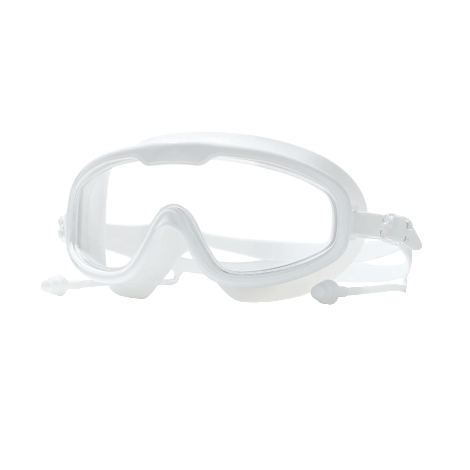 

Children s Swimming Goggles Large Frame Swim Mask Waterproof Anti-Fog Design with Adjustable Strap and Earplugs for Kids Swimming Equipment One Size