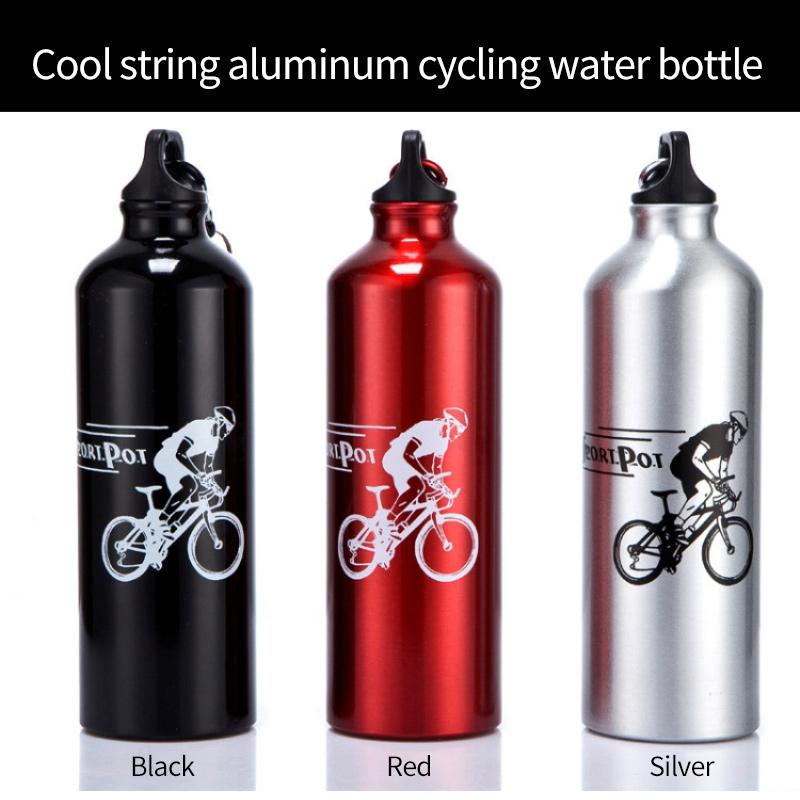 Cyklistická fľaša na vodu 750ML MTB fľaša na vodu pre cestný bicykel s prackou Beh Športové horolezectvo Hliníková rýchlovarná kanvica Príslušenstvo k bicyklom