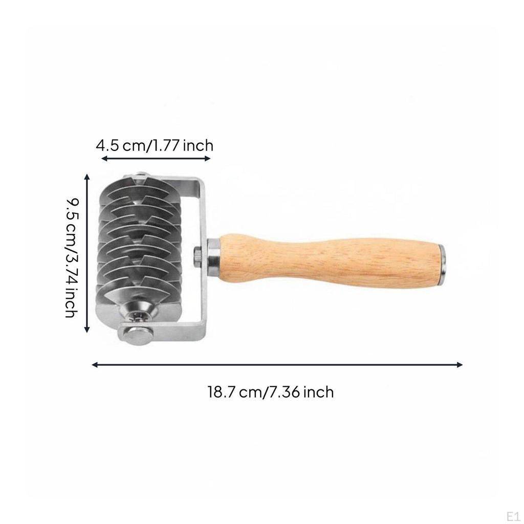 Pastry Lattice Roller Cutter Uniform Grid Cuts Rolling Easy To Use Culinary Tool S