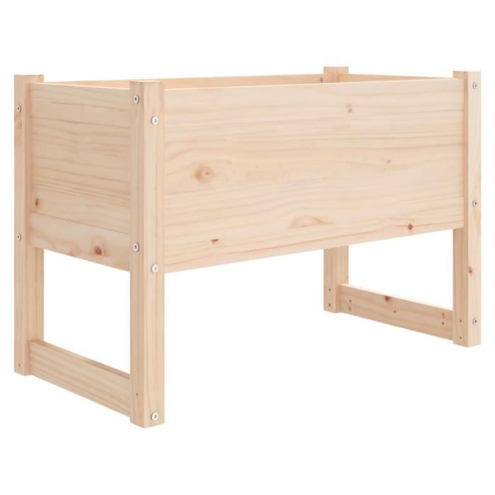 822117 vidaXL Jardinière 78x40x52 cm Bois massif de pin