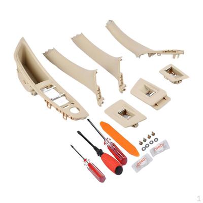 7 Interior Door Handle Window Switch Button Panel With Repair Tools For 520i 523i 525d 528i
