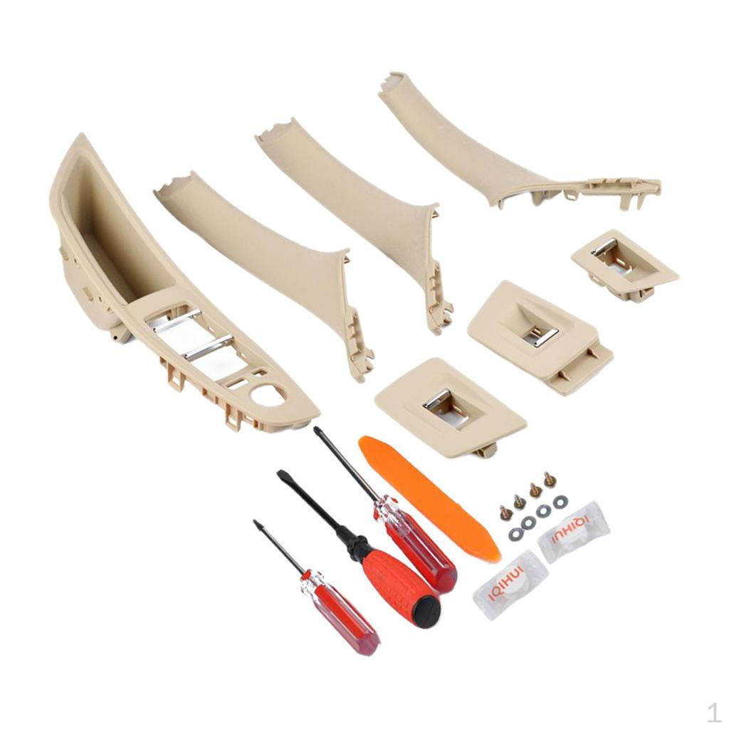 7 Interior Door Handle Window Switch Button Panel With Repair Tools For 520i 523i 525d 528i