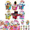 Cute Simulation Kids Ice Cream Shop Kitchen Cart Pretend Toy Set Role Play Gift