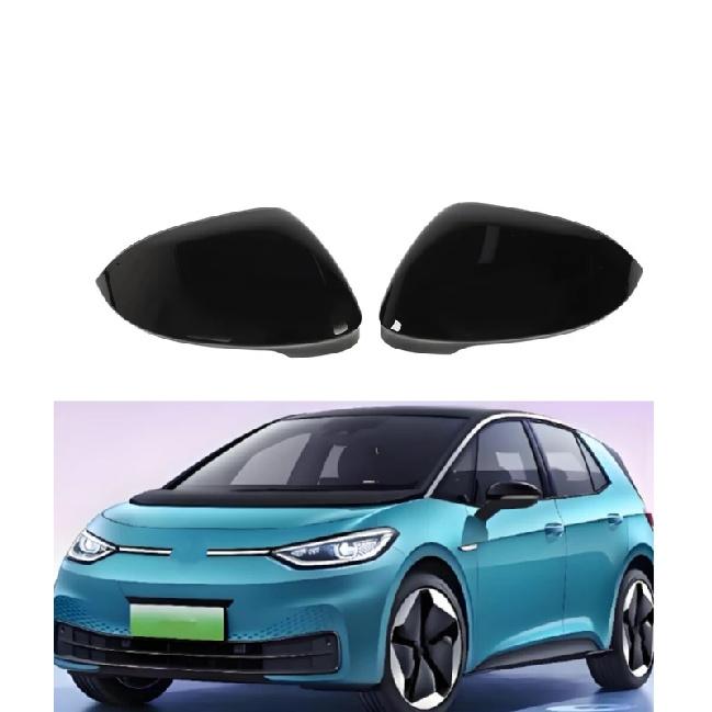 Car Rearview Side Mirror Cover Fit For Volkswagen ID3 Mk8 2024 Wing Cap Rear View Case Trim Carbon Fiber