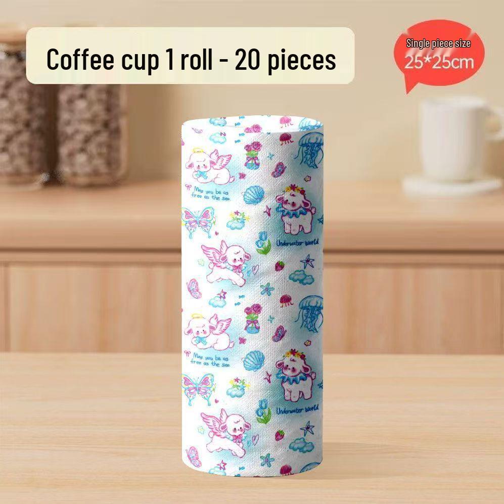 Dual-Use Ultra-Fine Fiber Tearable Kitchen Towel Roll
