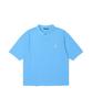 ADHOC Men'S Pique Collar Embroidered T-Shirt (Blue) (Hz5St18-43)