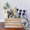 GAGEC Spring Pillow Covers 18x18 Inch English Bulldog Throw Pillowcase Hello Spring Home Sofa Holiday Cushion Case Farmhouse Dog Spring Decorations