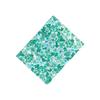 Coupon de tissu en coton Fleurs vert d'eau 55 cm