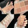 New Eye Shadow Matte Pearlescent Earth Color European and American Makeup Cement Color Eye Shadow Palette Ins