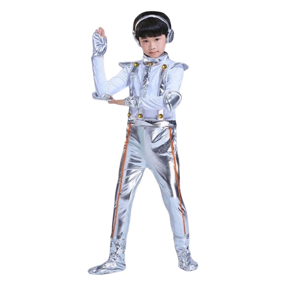Future Style Space Astronaut Costume Halloween Children Spaceman Costume Cute Robot Costume Party