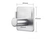 Bathroom Rustproof Towel Hooks Sticker Adhesive Stainless Steel Wall Door Clothes Coat Hat Hanger Kitchen Portable Small Tools