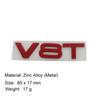 3D V8T V6T V6 V8 T for A1 A3 A5 A6 A4 A7 Q3 Q5 Q7 car Hood Fender trunk Rear Bonnet Nameplate Decal Emblem Badge Sticker