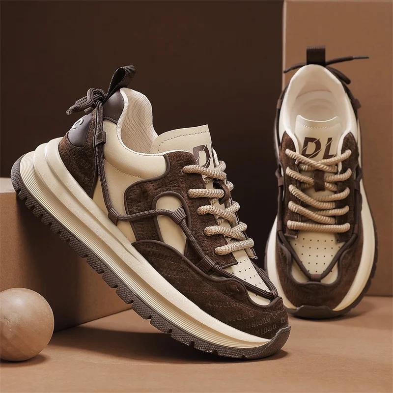 Модные мокасины Мужские кроссовки Мужские кроссовки Спорт и отдых Нескользящие Круглый — фото 7