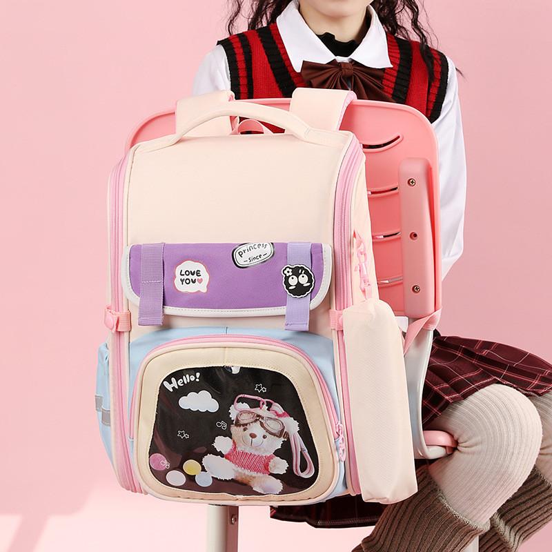 Capacity Large Unisex Backpack For Elementary School Children Ages One To Three In Trendy Colors