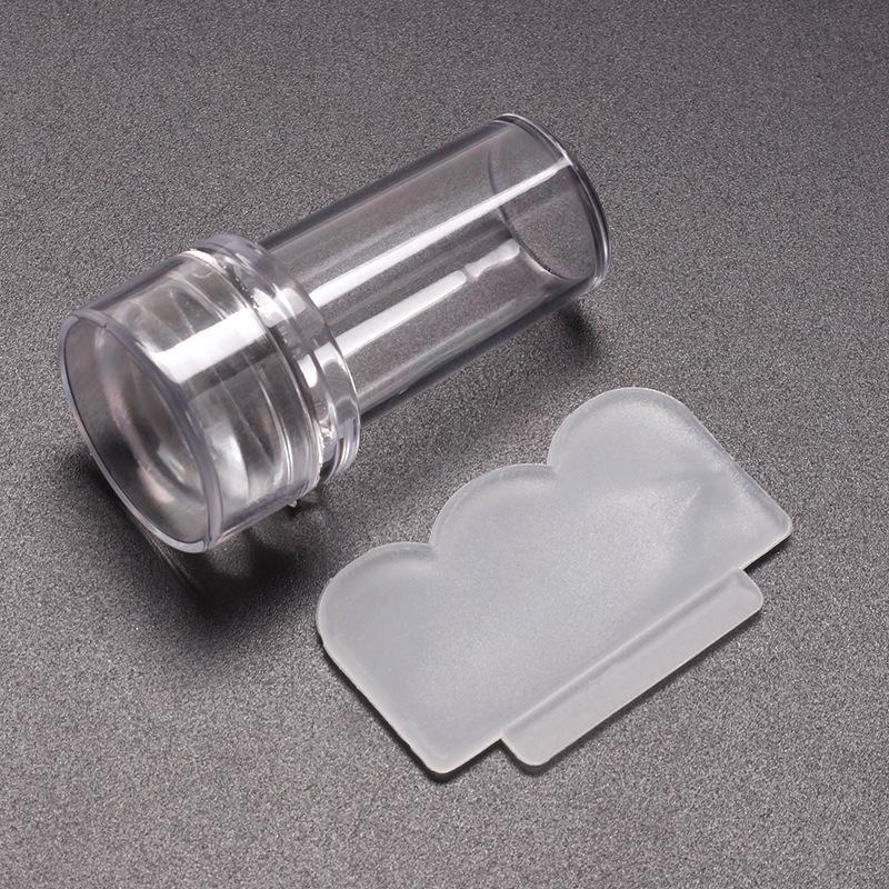 

Прозрачный силиконовый штамп для ногтей с печатающей головкой 2,4 см для самостоятельного дизайна