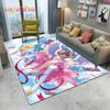 Carino Tappeto Tappetino 3D Captor Anime Cartone Animato Sakura per Casa Soggiorno Camera da Letto Divano Decorazione, Tappeto Area Bambini Antiscivolo Tappetino Pavimento