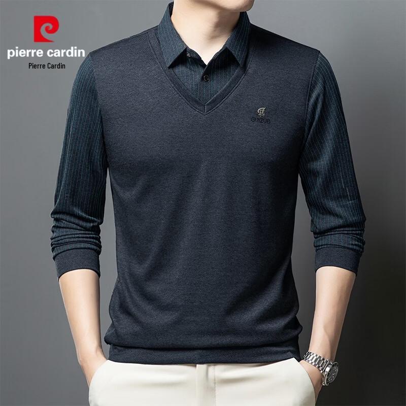 Pierre Cardin Men s Mock Two-Piece Polo Shirt 4XL