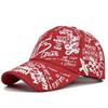 Graffiti Printed Baseball Cap Unisex Multicolor Sun Hat Fashion Duck Tongue Cap