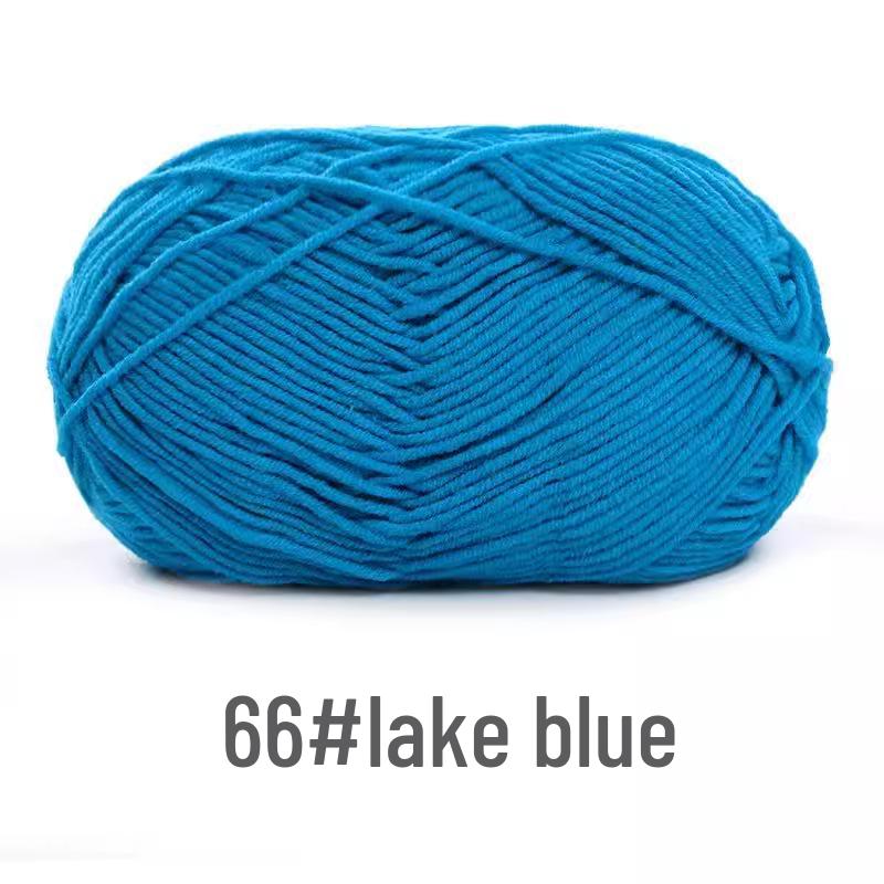 Gomitolo di Filato di Cotone Pettinato a 4 Capi per Lavorare all'Uncinetto Bambole, Coperte, Borse e Scarpe Pacchetto Materiali Fai da Te