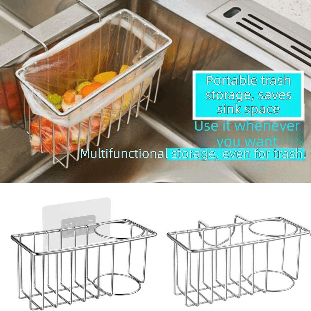 Double Layer Sponge Holder Rust Resistant Kitchen Drying Rack Sink Organizer  Double Bowl Sinks