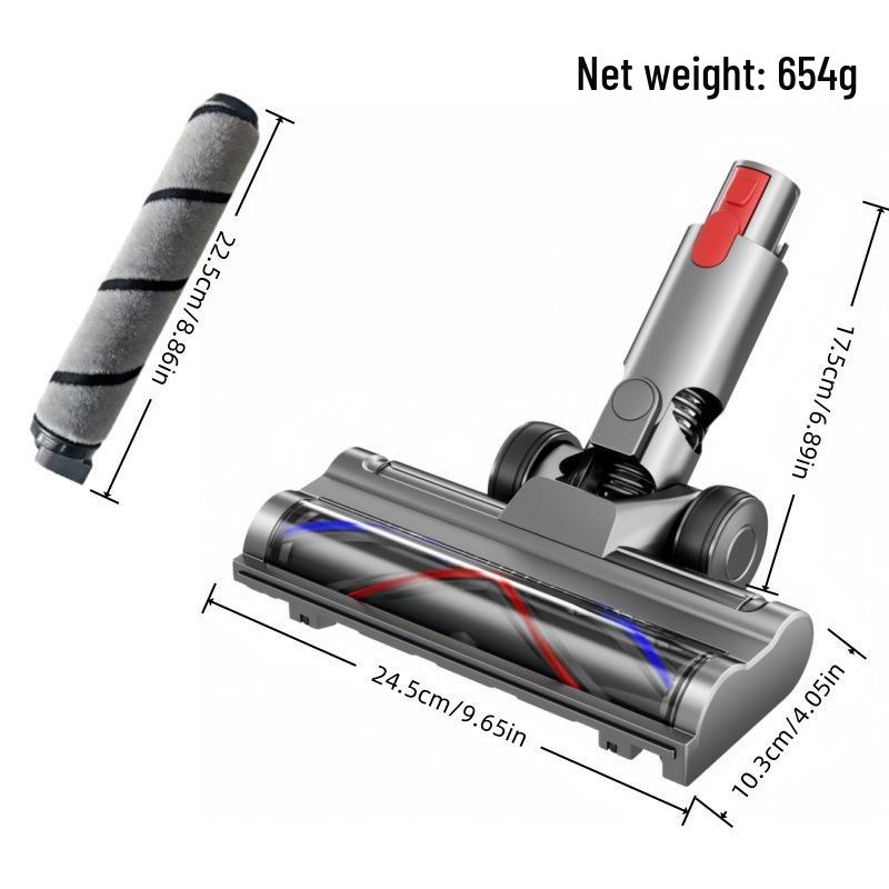 Dyson V7-V15 Electric Floor Brush Head with Green Light Dust Detection 1 piece